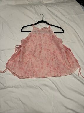 Pink Flowy Tank